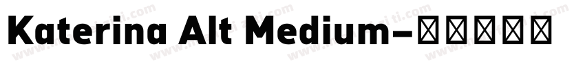 Katerina Alt Medium字体转换